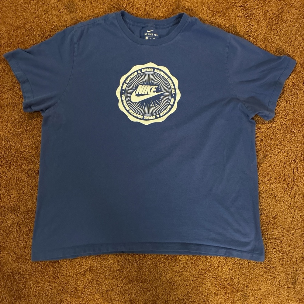 Nike Navy Tee with Circular Logo